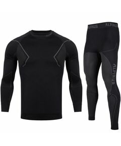 Alpinus Active Base Layer Set thermoactive underwear black and gray M GT43257