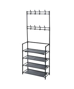 Storage solutions Стойка за дрехи с 4 рафта, 60x26x155 см