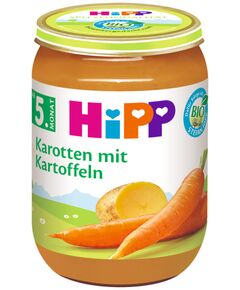 Hipp БИО ПЮРЕ НЕЖНИ МОРКОВИ С КАРТОФИ 190г