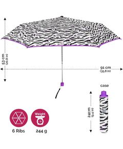 Дамски неавтоматичен ултралек чадър Perletti Trend 20305