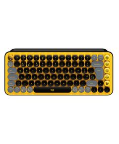 Клавиатура, Logitech POP Keys Wireless Mechanical Keyboard With Emoji Keys - BLAST_YELLOW - US INT'L - INTNL