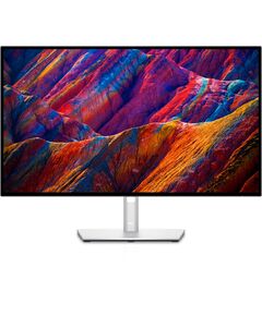 Монитор, Dell U2723QE, 27" IPS Anti-Glare, UltraSharp InfinityEdge, 5ms, 2000:1, 400 cd/m2, 4K 3840x2160, 100% sRGB, HDMI, DisplayPort, USB 3.2 Gen 2/USB-C hub, RJ45, ComfortView Plus, Height Adjustable, Pivot, Swivel, Tilt, PiP, PbP, Grey