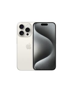 Apple iPhone 15 Pro 15,5 см (6.1") Двойна SIM карта iOS 17 5G UBS тип C 128 GB Титан, Бяла