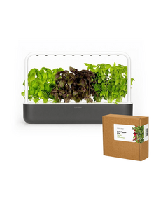 Комплект Click and Grow смарт саксия Smart Garden 9, Сива + семена 9 броя Чили чушки микс