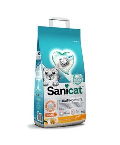 Sanicat Clumping White DUO - бентонитова тоалетна - 5бр х 10 литра