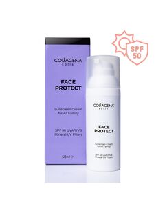 FACE PROTECT - натурален слънцезащитен крем за цялото семейство SPF50 50мл