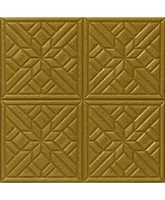 Топлоизолационно самозалепващо пано Square Wood Pattern 60x60x0.8 сm злато