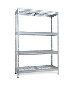 Стелаж метален Ar shelving RIVET300 мрежа 180х120х45см 4 рафта по 300кг