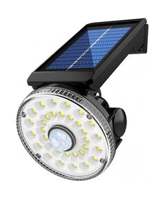 LED Соларен прожектор 15W с датчик за движение, кръг