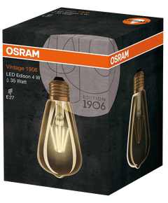 LED крушка OSRAM VINTAGE EDISON 4W, 420lm, 2400K, E27