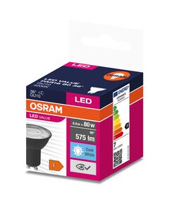 LED крушка с черно тяло OSRAM PAR16 6,9W 36°, 550lm, 6500K, GU10