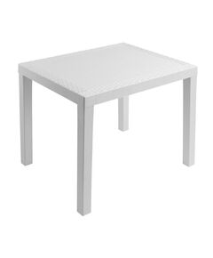 Градинска правоъгълна маса Ipae-Progarden Poker PVC - Bianko 78 x 65 x 72см, White, POK028BI