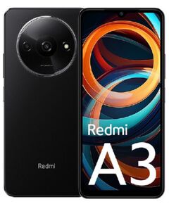 Xiaomi Redmi A3 17 см (6.71") Двойна SIM карта Android 14 4G UBS тип C 3 GB 64 GB 5000 mAh Черен, Цвят: Midnight Black