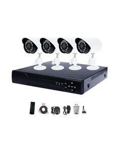 Кабелен мрежов рекордер с 4 камери - CCTV Security Recording System - 020231