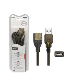 Кабел USB 2.0 - 4S01 - USB-A мъжки/USB-A женски - 5м - 097626