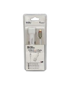 Зарядно за запалка за кола с 2 USB порта - TypeC - FA1-V2 - 1m - 099637