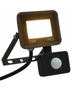 LED прожектор със сензор, 10 W, топло бяло