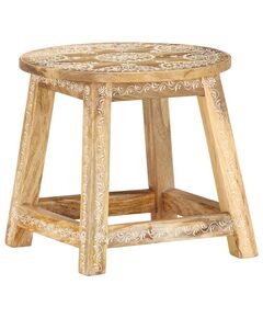 287445 Hand-painted Stool 38x38x35 cm Solid Mango Wood