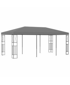 Беседка, 3х3 м, антрацит, плат, Цвят: Антрацит, Размер: 3 x 6 m