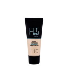 Maybelline Fit Me! Matte + Poreless Makeup, Капацитет: 30 ml, Пол: Women, Shade: 110 Porcelain