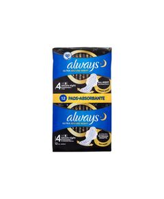 Always Ultra Secure Night Sanitary Pad, Капацитет: 12 pc, Пол: Women