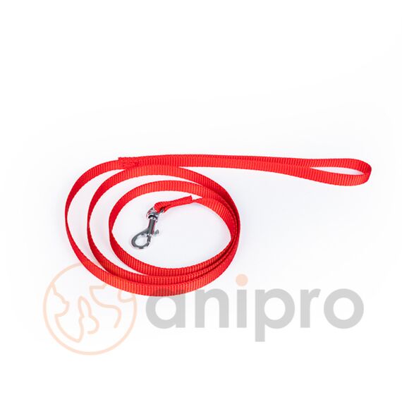 anipro Sport+ повод от лента 1.5/200см червен