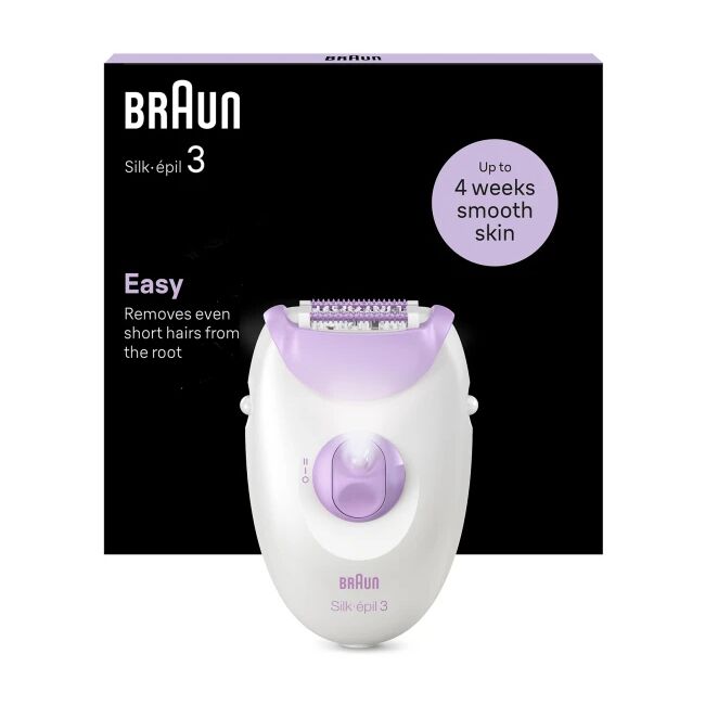 Braun Silk-épil 3 3-000 20 пинсети Пурпурен, Бяла