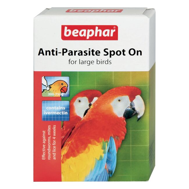 Beaphar Anti-Parazite противопаразитни пипети за едри птици - 2 пипети