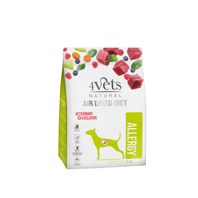 4Vets Dog Natural Allergy суха храна за кучета, срещу алергии, 1 кг