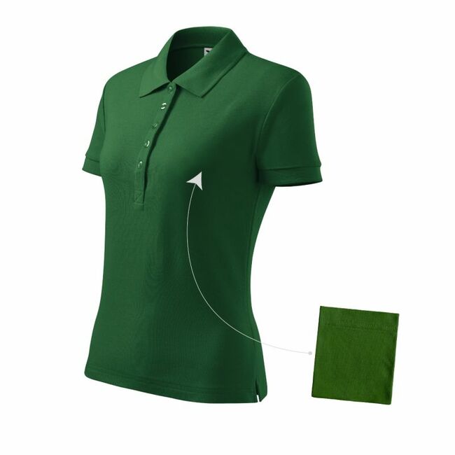 Malfini Cotton polo shirt W MLI-21306 bottle green, Пол: Women, Размер: 2XL