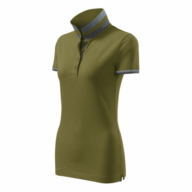 Malfini Collar Up polo shirt W MLI-257A3 avocado green, Пол: Women, Размер: m