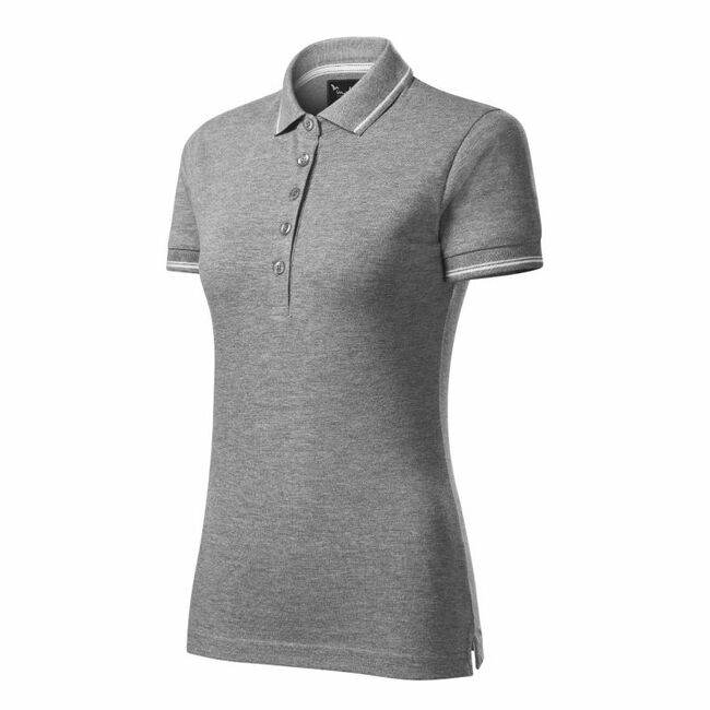 Malfini Perfection plain polo shirt W MLI-25312 dark gray melange, Пол: Women, Размер: m