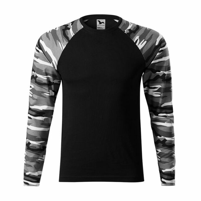 Malfini Camouflage LS M T-shirt MLI-16632 camouflage gray, Пол: Men, Размер: 3XL