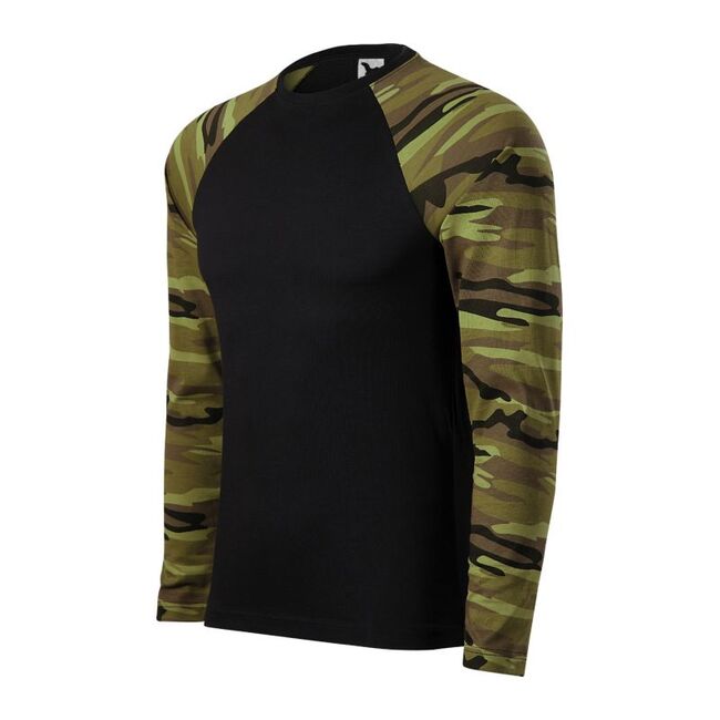 Malfini Camouflage LS M T-shirt MLI-16634 camouflage green, Пол: Men, Размер: XS