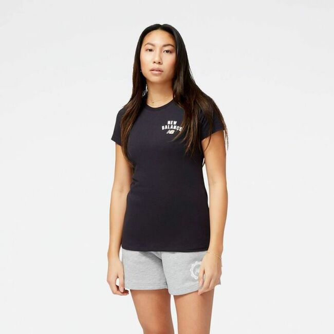 New Balance Sport Core Arch Cotton ATH BK W T-shirt WT31804BK, Пол: Women, Размер: m