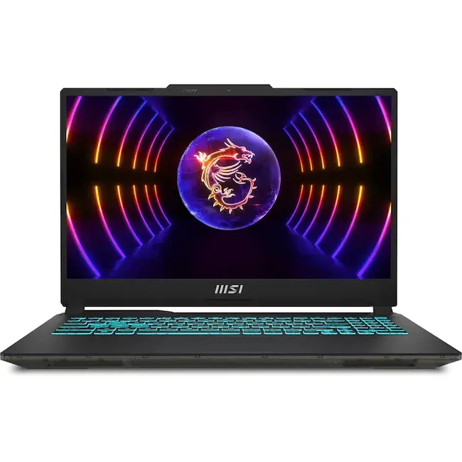 Лаптоп, MSI Cyborg 15 A12VE, i5-12450H (8C/12T, 12 MB, up to 4.40 GHz), 15.6" FHD (1920x1080), 144Hz, IPS-Level, RTX 4050 GDDR6 6GB, 16GB DDR5 4800MHz (8GBx2), 512GB NVMe PCIe SSD Gen4x4, Single Backlit Keyboard (Blue), 3-Cell 53.5 Whr, RJ45, No OS, 1.98 