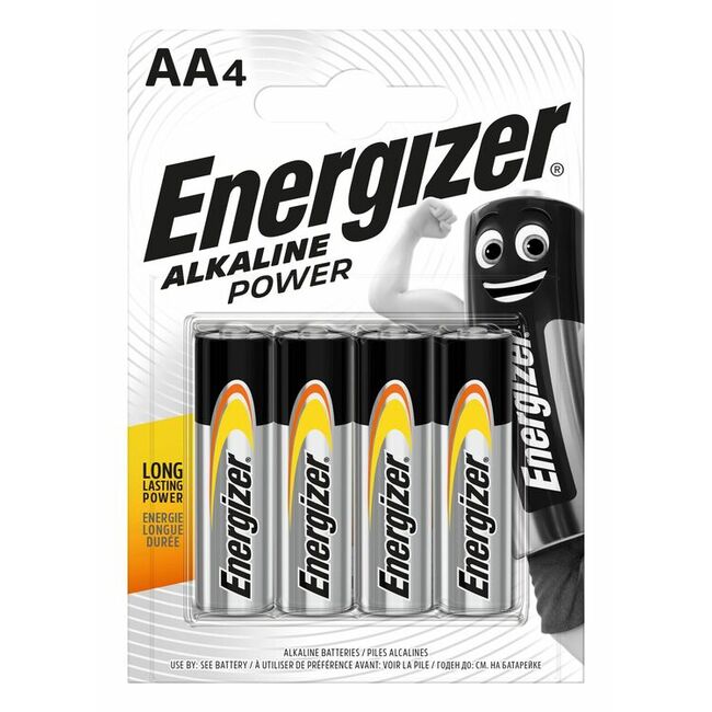 Батерии Energizer Alkaline Power LR6 AA 4бр. блистер