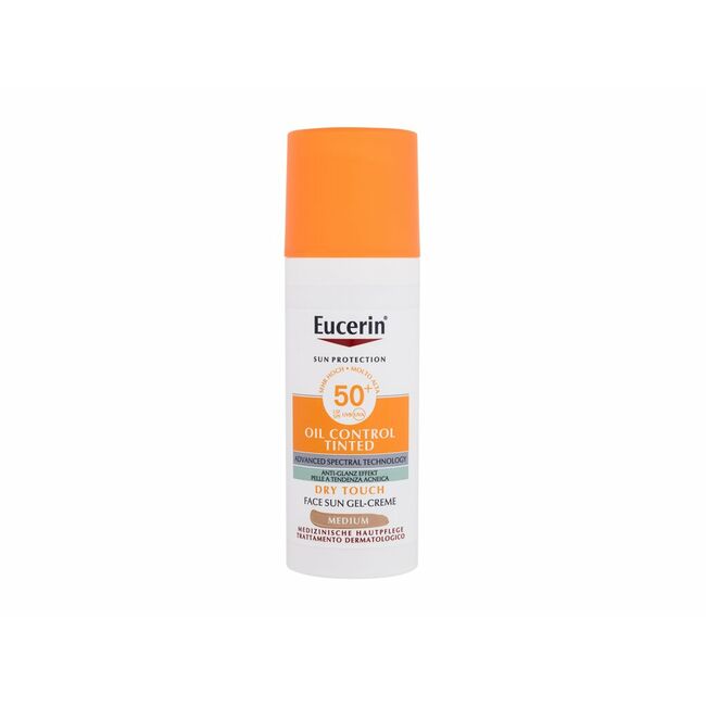 Eucerin Sun Oil Control Tinted Dry Touch Sun Gel-Cream Face Sun Care, Капацитет: 50 ml, Пол: Unisex, Shade: Medium