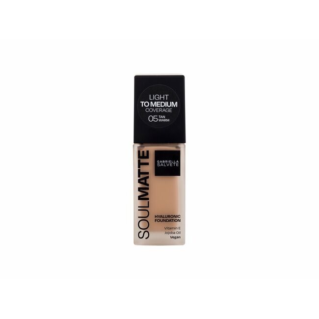 Gabriella Salvete Soulmatte Hyaluronic Foundation Makeup, Капацитет: 30 ml, Пол: Women, Shade: 05 Warm Tan