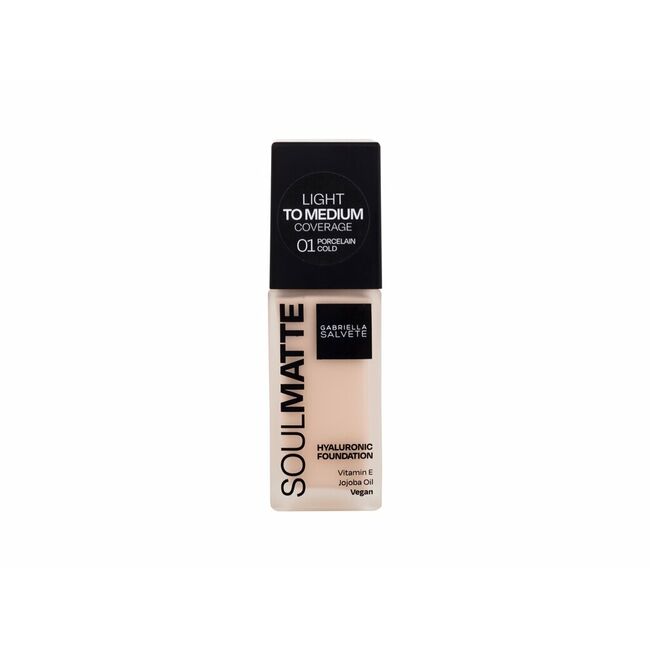 Gabriella Salvete Soulmatte Hyaluronic Foundation Makeup, Капацитет: 30 ml, Пол: Women, Shade: 01 Cold Porcelain