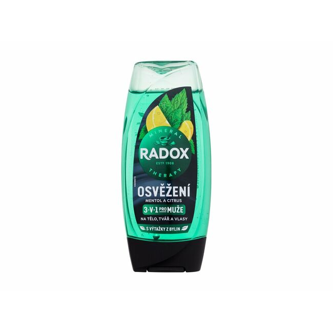 Radox Refreshment Menthol And Citrus 3-in-1 Shower Gel, Капацитет: 225 ml, Пол: Men